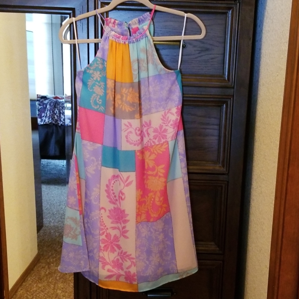 Dress printed soft material